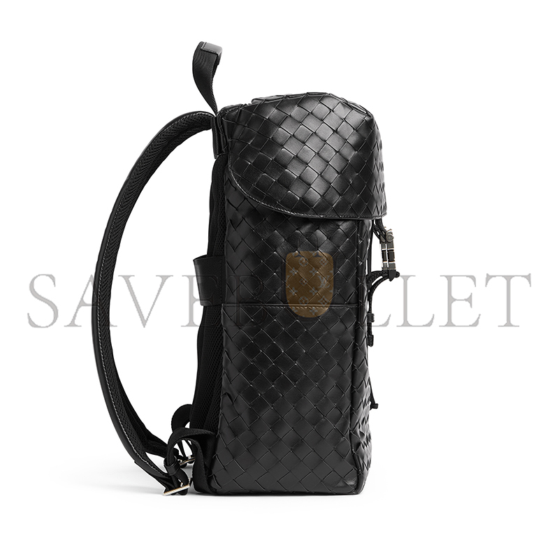 BOTTEGA VENETA INTRECCIATO FLAP BACKPACK 766580V2HL28803 (38*26*15cm)